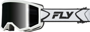 Fly Racing - Zone Goggle White/black W/dark Smoke Hydrophoc Lens - 37-51169