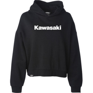 Factory Effex - Hoodie Womens Kawasaki Black Lg - 29-88104