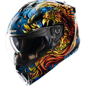 Icon - Helmet Threshold Burnbirdieburn Blue 3x -