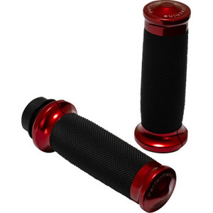 Performance Machine - Grip Pm Contour Red Tbw 08-2023 Touring 16-2024 Softail - 0063-2104M-R
