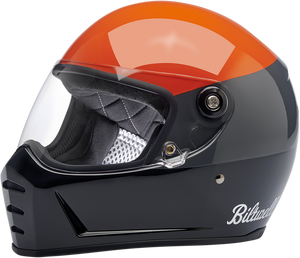 Biltwell - Lane Splitter Helmet - Gloss Podium Orange/Gray/Black - XL - Lane Splitter Helmet - Podium - 1004-550-105