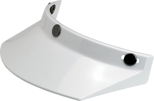 Biltwell - Moto 3-Snap Visor - White - 3-Snap Moto Helmet Visor - 2002-562