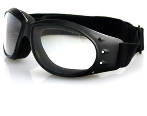 Bobster - Cruiser Goggle, Black Frame, Anti-fog Clear Lens - BCA001C
