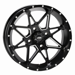Itp - Itp Tornado Wheel, Matte Black, 14x7, 4/137, 5+2 (14tn18bx) - 1421951727B
