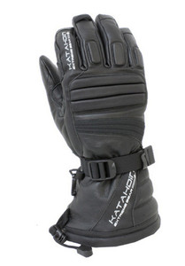 Katahdin Gear - Torque Leather Snowmobile Glove, Black-lg - 84183204