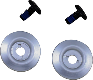 Biltwell - Gen 2 Hardware Kit - Black Screw - Silver Baseplate - Gen 2 Helmet Hardware Kit - 0034-150-60