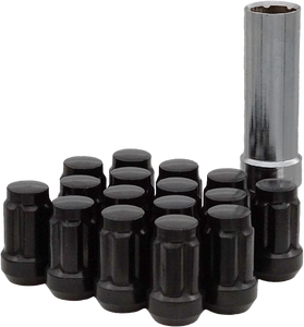 Sedona - 12mmx1.50 Lock Style Lug Nuts Black W/key 16/pk - DFC-54015B