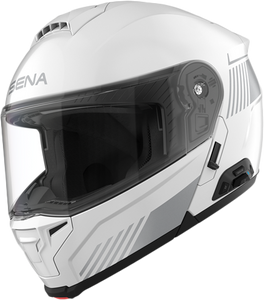 Sena - Specter Smart Flip Up Helmet White Md - SPECTER-GW00M1