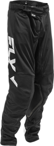 Fly Racing - Youth Kinetic Mesh Pants Black/white Sz 22 - 380-34022