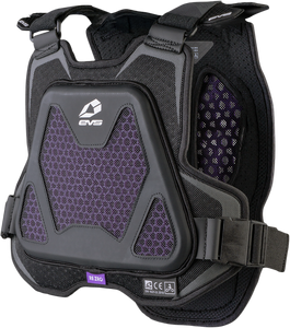 Evs - Evo Chest Protector W/rezro Black Youth - EVO-BK-Y