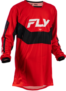 Fly Racing - Yth Kinetic Mesh Jersey Red/black/white Ym - 380-332YM
