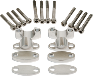 Emgo - Riser Kit - 1-1/8" - Aluminum - Aluminum Handlebar Riser Kit - 23-09380