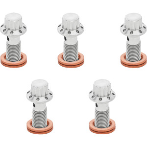 Arlen Ness - Bolt Banjo 5pk M10x1.25 Polished 12pt Single F/r Mc Softail - 300-860
