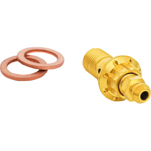 Arlen Ness - Bolt Banjo Bleeder 10mm Gold 12-pt Frt Caliper Touring - 300-823