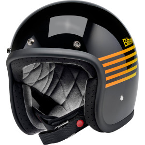 Biltwell - Helmet Bonanza Dot Lightspeed Blk/org/yel Lg - 1001-5115-204