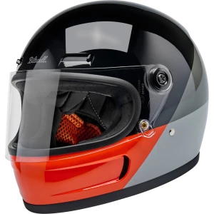 Biltwell - Helmet Gringo Sv Intersection Blk/org/gry Xs - 1006-5128-501