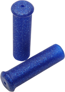 Emgo - Grips - Retro - Metal - 7/8" - Blue - Star Fire Flake Grips - 42-21123