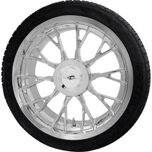 Coastal Moto - Rear Wheel 18 X 7 Marlin 3d  Trike Chrome With Tire Tpms - PKG-MAR-187T-CH