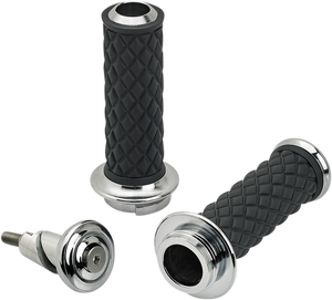 Biltwell - Grips - Alumicore - TBW - Chrome - Alumicore Grips - 6605-105-01