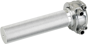 Biltwell - Throttle - Dual Cable - Whiskey - Polished - 1" Whiskey Throttle Assembly - 6602-303-01 Biltwell - Throttle - Dual Cable - Whiskey - Polished - 1" Whiskey Throttle Assembly - 6602-303-01