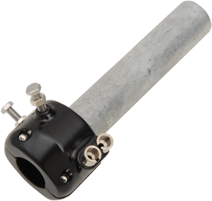 Emgo - Throttle - Dual Cable - 7/8" - Black - 7/8" Assembly - 44-29474B