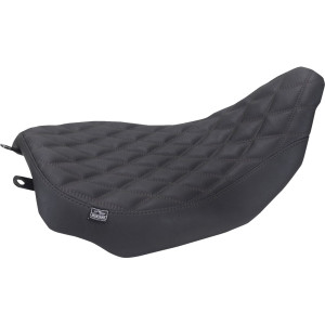 Mustang - Seat Dbl Diam Solo Blk Thread - 88020