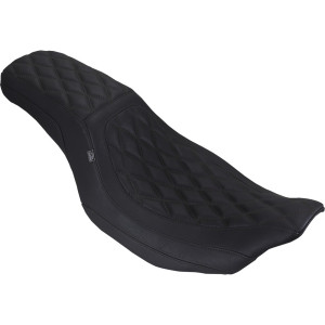 Mustang - Seat Dbl Diam Squareback Blk Thread - 88514