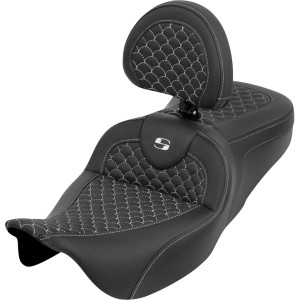 Saddlemen - Seat Roadsofa Ds Sr Br Wht - 808-07B-208B6