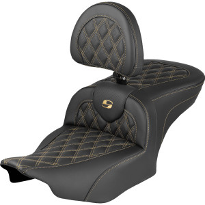 Saddlemen - Seat Roadsofa Ls Er Db Gld Stitch - 823-07-184B7