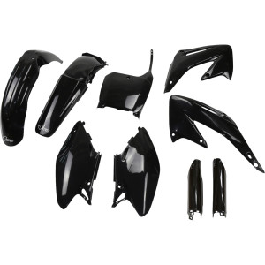 Ufo - Body Kit Cr125/250 02-03 Black - HOKIT101F@001