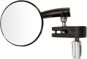 Emgo - Bar End Mirror - Black - Left - Aluminum 3" Bar End Mirror - 20-34042