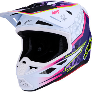 Alpinestars - Helmet S-m7 Blaster Pur/pnk/wht Ece06/dot Xl