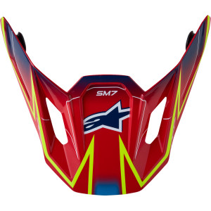 Alpinestars - S-m7 Cast Visor Ece06 Red/yel/flo Blu