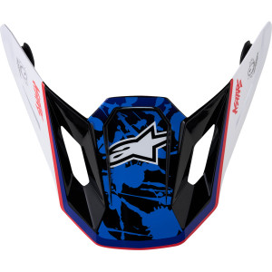 Alpinestars - Visor S-m7 Blaster Wh/bu/rd