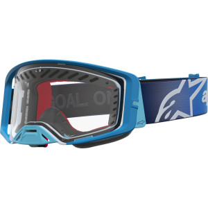 Alpinestars Goggles - Goggle Supertech Dura Air Fluid  Blue Fade/sil/clr