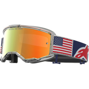 Alpinestars Goggles - Goggle Vision 5 Le Fiftyfold Blue/red/white Mirror-red