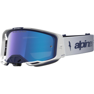 Alpinestars Goggles - Goggle Vision 8 Amber  Nvy White Mirror-blue
