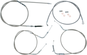 Baron - Cable Line Kit - 12" - 14" - VN900 - Stainless Steel - Stainless Handlebar Cable/Line Kit - BA-8074KT-12 Baron - Cable Line Kit - 12" - 14" - VN900 - Stainless Steel - Stainless Handlebar Cable/Line Kit - BA-8074KT-12