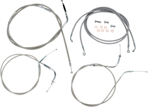 Baron - Cable Line Kit - 12" - 14" - VN2000 - Stainless Steel - Stainless Handlebar Cable/Line Kit - BA-8076KT-12 Baron - Cable Line Kit - 12" - 14" - VN2000 - Stainless Steel - Stainless Handlebar Cable/Line Kit - BA-8076KT-12