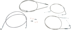 Baron - Cable Line Kit - 15" - 17" - VN900 - Stainless Steel - Stainless Handlebar Cable/Line Kit - BA-8074KT-16 Baron - Cable Line Kit - 15" - 17" - VN900 - Stainless Steel - Stainless Handlebar Cable/Line Kit - BA-8074KT-16
