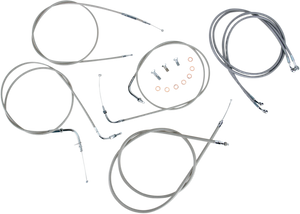 Baron - Cable Line Kit - 18" - 20" - XVS1100CU - Stainless Steel - Stainless Handlebar Cable/Line Kit - BA-8048KT-18