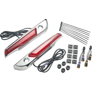 Ciro - Hinge Covers S-bag Led Red/chrome