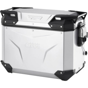 Givi - Case Outback Evo 44ltr Anodized Left Only Silver