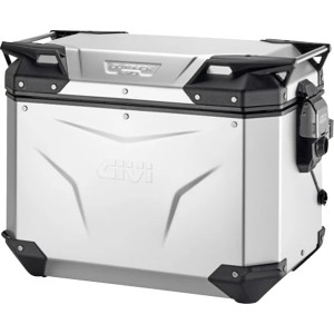 Givi - Case Outback Evo 48ltr Anodized Left Only Silver