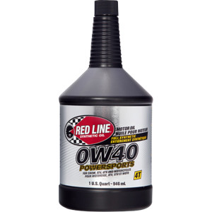 Red Line Synthetic Oil - 0w40 Powerspoorts Motor Oil - 1 Quart
