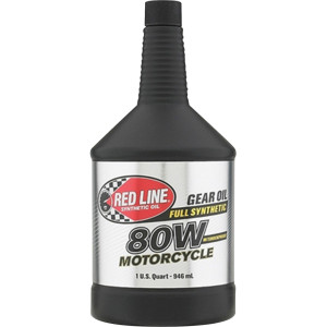 Red Line Synthetic Oil - 80w Motorcycle Gear Oil W/ Shockproof 1 Quart