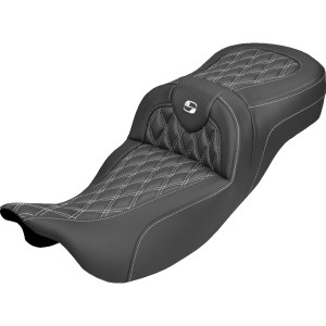 Saddlemen - Seat Roadsofa Cf Ls Er Wht Stitch