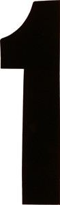 Dirt Digits - #1 4" Black Extreme Digits 3/pk