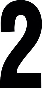 Dirt Digits - #2 4" Black Extreme Digits 3/pk