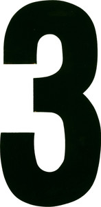 Dirt Digits - #3 7" White Extreme Digits 3/pk